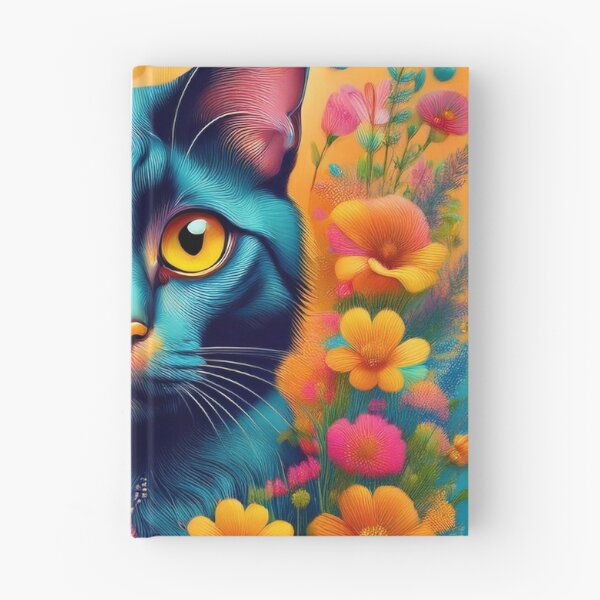 Item preview, Black Cat and Spring Flowers 3 designed and sold by Kate Anderson Art.