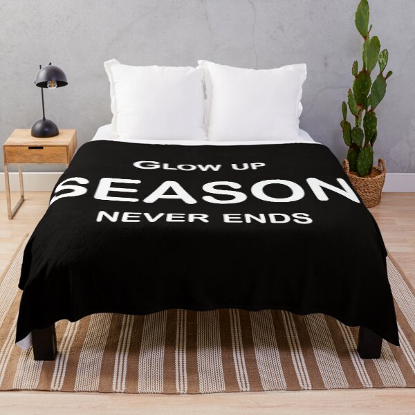 Item preview, Glow Up Season Never Ends – Motivational Glow Quote Design designed and sold by ArtNestVerse.