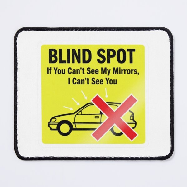 Item preview, Blind Spot Safety Warning Decal : Automotive Warning -  designed and sold by InfmsCorp.