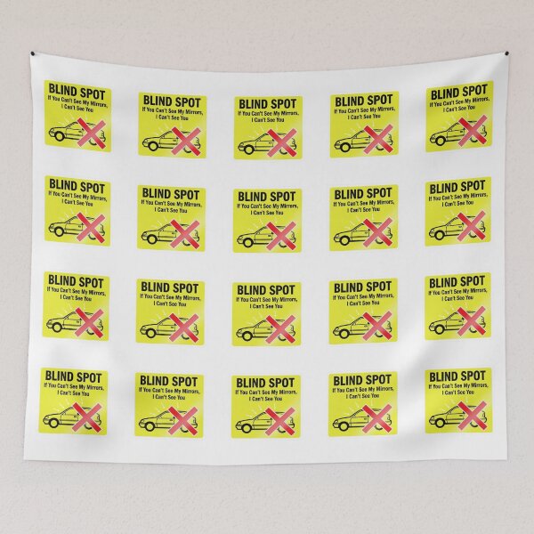 Item preview, Blind Spot Safety Warning Decal : Automotive Warning -  designed and sold by InfmsCorp.