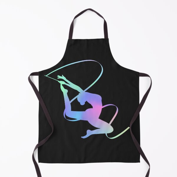 Item preview, Rhythmic Gymnastics Ribbon Silhouette – Gradient Pastel Dance Art designed and sold by elgreko.
