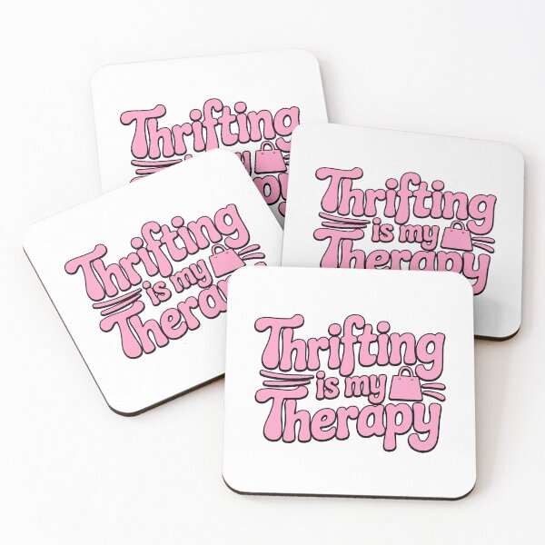 Item preview, Thrifting Is My Therapy! Pink Girly designed and sold by PMCreative.