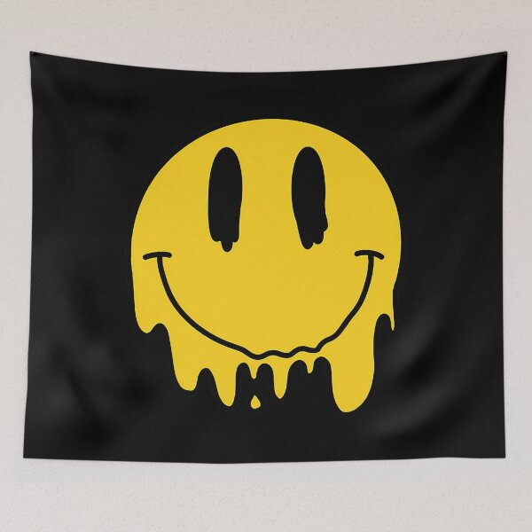 Item preview, Melting Yellow Smile Funny Smiling Melted Dripping Face Cute 		 designed and sold by mutnuwxkdg67.
