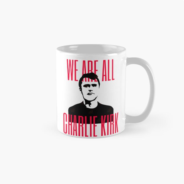 Aperçu de l'œuvre Nous sommes tous Charlie Kirk – Déclaration politique conservatrice créée et vendue par ProudStripes.