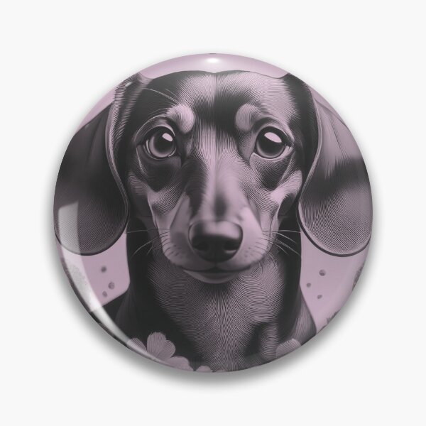 Item preview, Dottie Dachshund Soft Pink Duotone designed and sold by Kate Anderson Art.