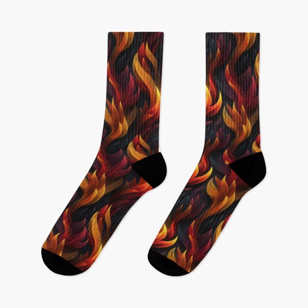 Item preview, Fire Pattern Design – Stylized Flame Wave Pattern Illustration designed and sold by Meiersbeste.