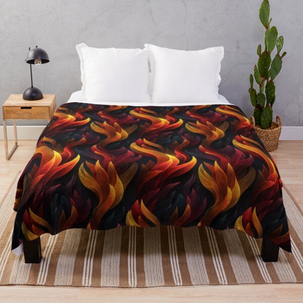 Item preview, Fire Pattern Design – Stylized Flame Wave Pattern Illustration designed and sold by Meiersbeste.