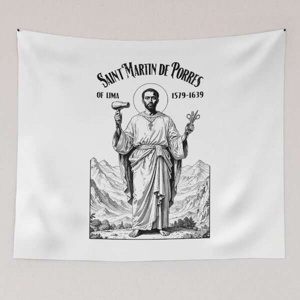 Item preview, Barber Hairdresser Patron Saint Martin De Porres Hairstylist designed and sold by GrandeDuc.