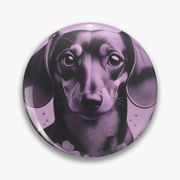 Item preview, Dottie Dachshund Pink Duotone designed and sold by Kate Anderson Art.
