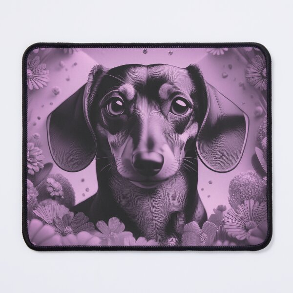 Item preview, Dottie Dachshund Pink Duotone designed and sold by Kate Anderson Art.
