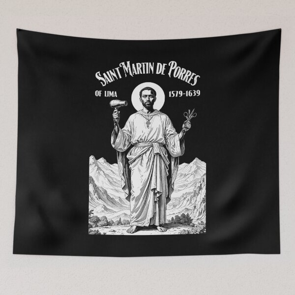 Item preview, Barber Hairdresser Patron Saint Martin De Porres Hairstylist designed and sold by GrandeDuc.