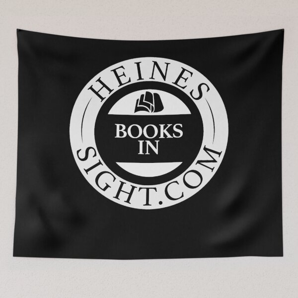Item preview, Books in Heinessight Podcast Design Black &amp; White Logo designed and sold by CHRISSHULTZ.