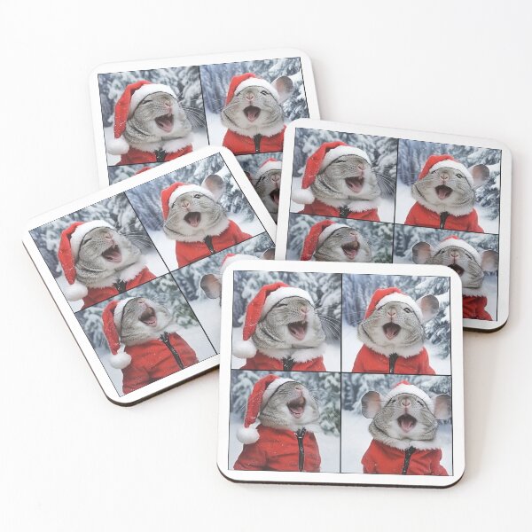 Item preview, Funny Chinchilla Christmas Photobooth designed and sold by RockFireMerch.