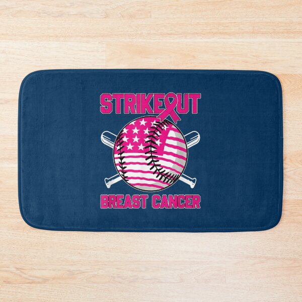 Item preview, American Flag Strikeout Breast Cancer Baseball designed and sold by SimonisJunior.