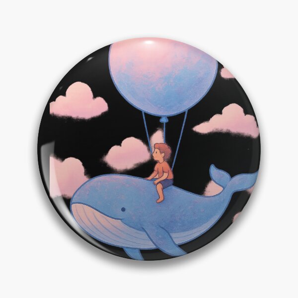 Item preview, Dreamy Whale Balloon T-Shirt – Surreal Pastel Fantasy Design designed and sold by HAFIZ-DP.