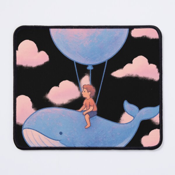 Item preview, Dreamy Whale Balloon T-Shirt – Surreal Pastel Fantasy Design designed and sold by HAFIZ-DP.