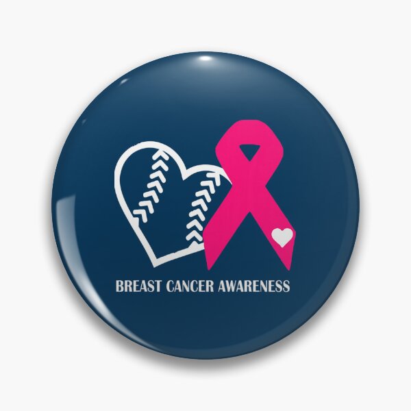 Item preview, Baseball Heart Pink Ribbon Breast Cancer Awareness designed and sold by SimonisJunior.