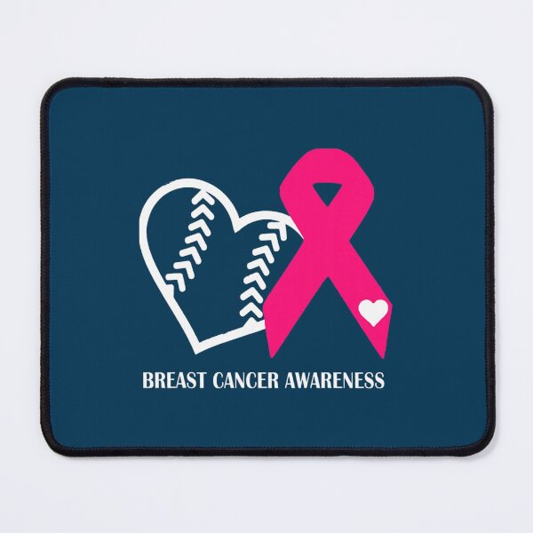 Item preview, Baseball Heart Pink Ribbon Breast Cancer Awareness designed and sold by SimonisJunior.