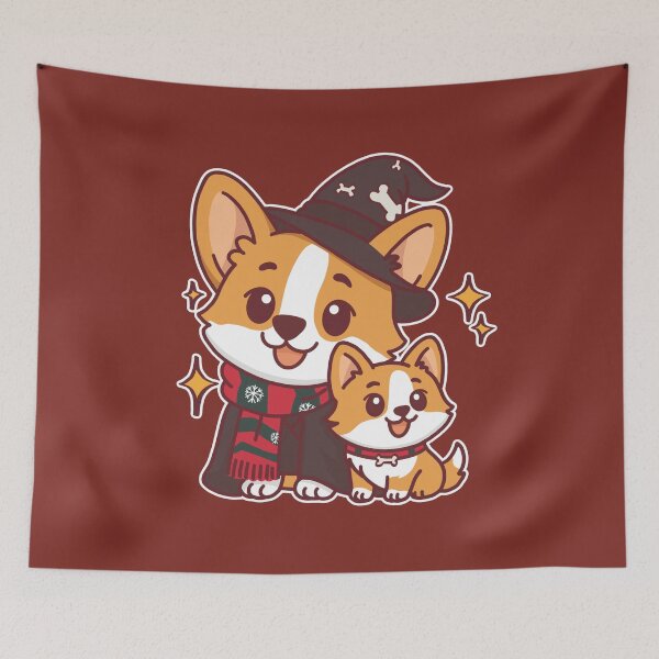 Item preview, Magical Corgi Christmas Holiday designed and sold by BGMeYou.