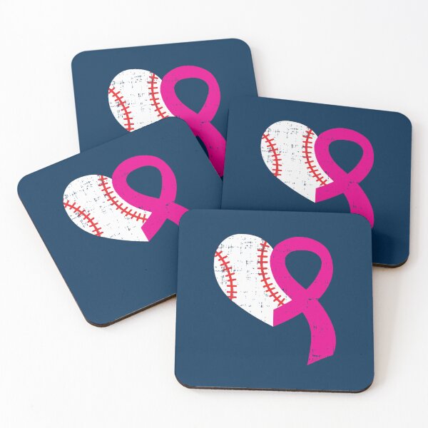 Item preview, Baseball Heart Pink Ribbon Cool Breast Cancer Awareness Gift Pullover Hoodie designed and sold by SimonisJunior.
