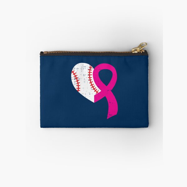 Item preview, Baseball Heart Pink Ribbon Cool Breast Cancer Awareness Gift Pullover Hoodie designed and sold by SimonisJunior.
