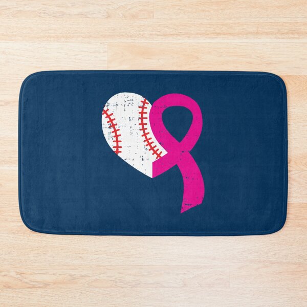 Item preview, Baseball Heart Pink Ribbon Cool Breast Cancer Awareness Gift Pullover Hoodie designed and sold by SimonisJunior.