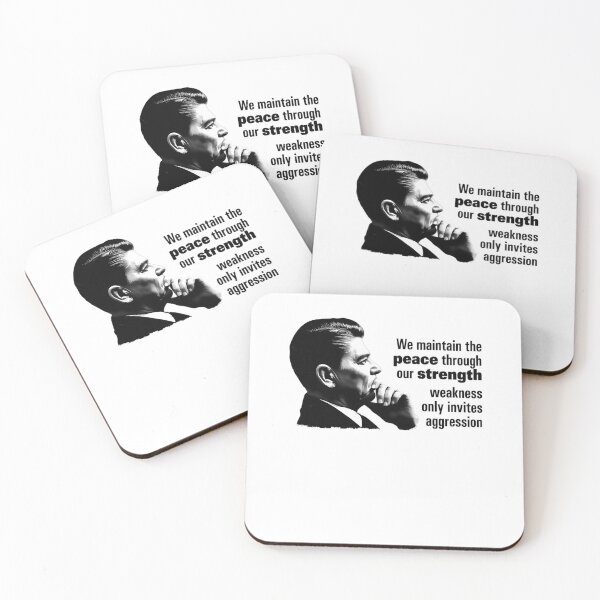 Item preview, Reagan - Peace Through Strength quote  	 designed and sold by mnjkoalh28.