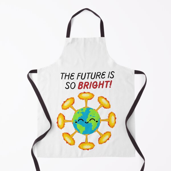 Item preview, The future is so bright! funny atomic bombs explosions cartoon retro nuclear humor designed and sold by SkeletonsDanger.
