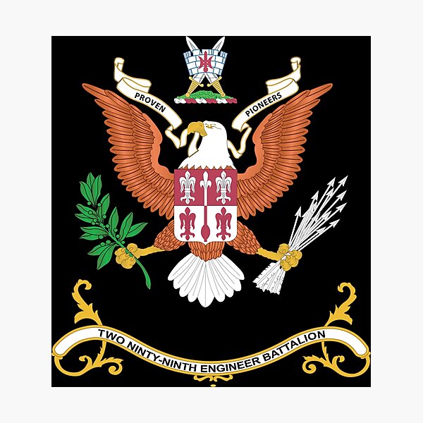 Item preview, Army - COA  Eangle - 299th Engineer Battalion - PROVEN PIONEERS X 300 designed and sold by Military Insignia Products.