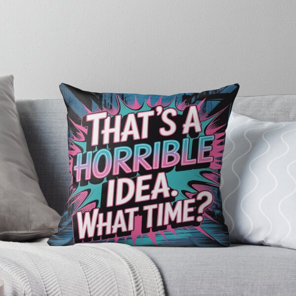 Item preview, Retro Neon Funny Quote Horrible Idea Party Shirt  designed and sold by EchoAtelier.