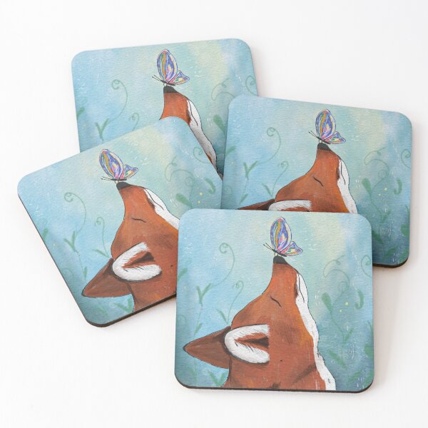 Item preview, Fox with butterfly designed and sold by ellvau.