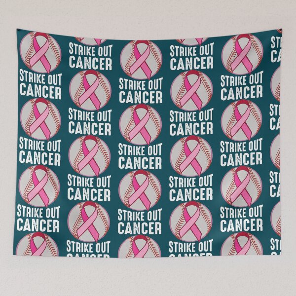 Item preview, Baseball Strike Out Cancer - Baseball Breast Cancer tt designed and sold by SimonisJunior.