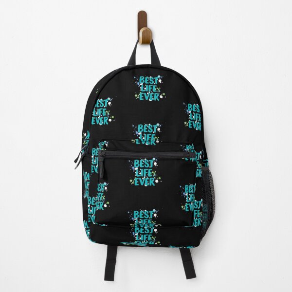 Item preview, Best Life Ever Teal Brush Script Typography with Paint Splatter designed and sold by By:MarcinK.