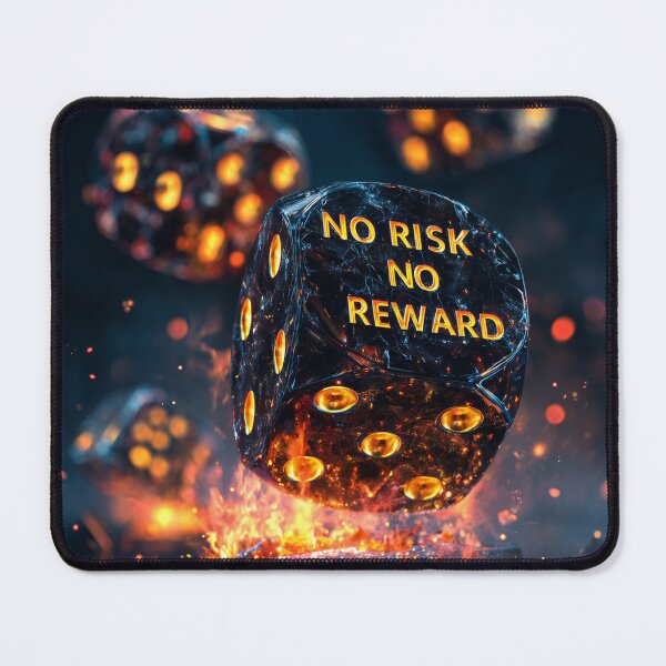 Item preview, No Risk No Reward – Fiery Dice of Destiny designed and sold by VisionaryVeils.