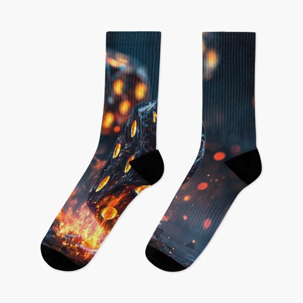 Item preview, No Risk No Reward – Fiery Dice of Destiny designed and sold by VisionaryVeils.