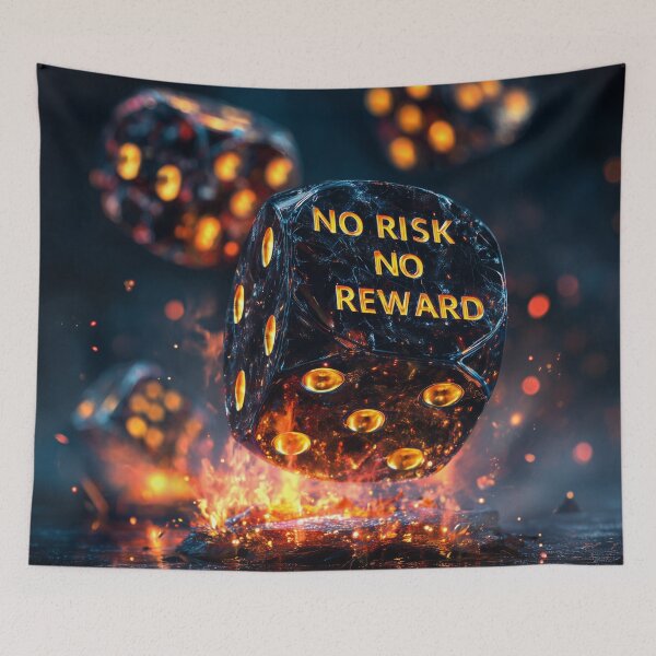 Item preview, No Risk No Reward – Fiery Dice of Destiny designed and sold by VisionaryVeils.