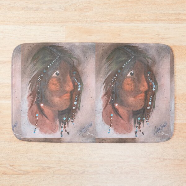 Item preview, A young Cherokee man remembering When? designed and sold by RealPainter.