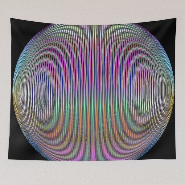 Item preview, colorful abstract sphere design designed and sold by chambergambit.