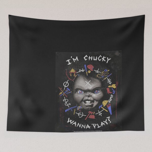 Artikelvorschau, Chucky-Ich-bin-Chucky-Wanna-Play-T-Shirt entworfen und verkauft von EvyBlom.