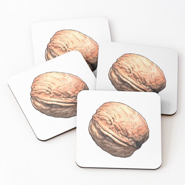 Item preview, Walnut nut - Watercolor illustration designed and sold by AquarellChill.