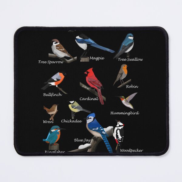 Item preview, Garden Birds Cardinal Blue Jay Hummingbird Robin Wren Finch 		 designed and sold by sximqoetahu8.