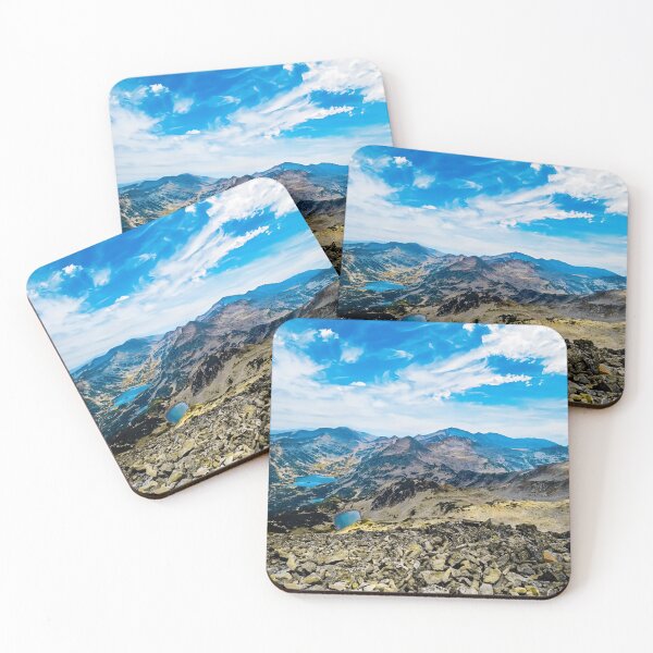 Item preview, Majestic Mountain Panorama with Alpine Lakes – Rila Mountains designed and sold by Aurora Prints.