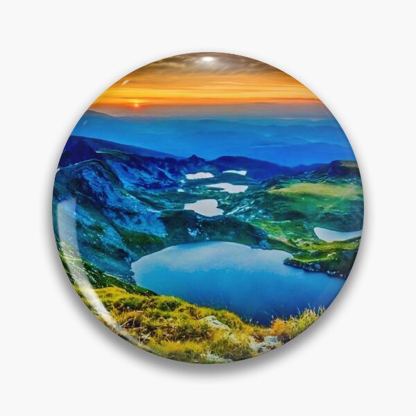 Item preview, Sunrise Over the Seven Rila Lakes – Majestic Mountain Landscape designed and sold by Aurora Prints.