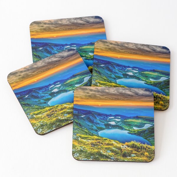 Item preview, Sunrise Over the Seven Rila Lakes – Majestic Mountain Landscape designed and sold by Aurora Prints.