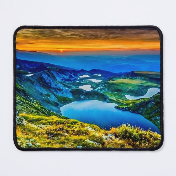 Item preview, Sunrise Over the Seven Rila Lakes – Majestic Mountain Landscape designed and sold by Aurora Prints.