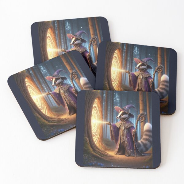 Item preview, The Arcane Raccoon: Guardian of the Forest Portal designed and sold by The Digital Compass.