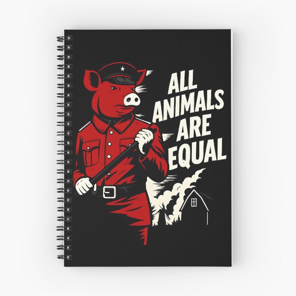 Item preview, All Animals Are Equal – Ironic Power in Red designed and sold by shoppingtshirts.