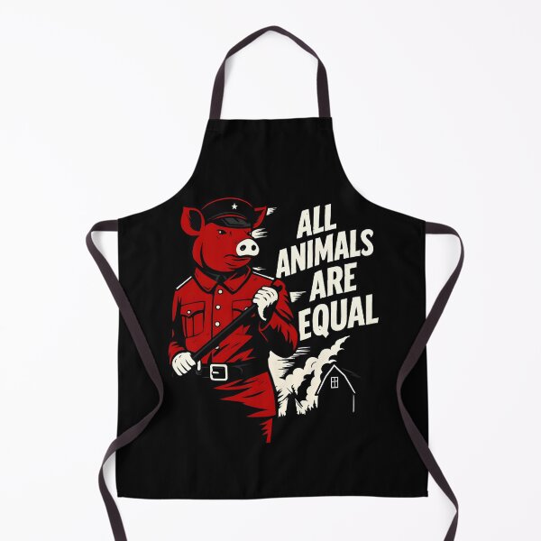 Item preview, All Animals Are Equal – Ironic Power in Red designed and sold by shoppingtshirts.