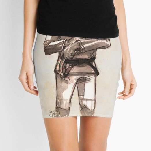TYJJ - Thank You Jiu-Jitsu IMAGE - BLUE Mini Skirt