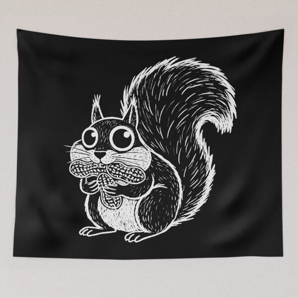 Item preview, Funny Squirrel with Cheeks Full of Nuts designed and sold by ArtsMichalShop.